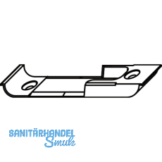 MACO Schlieteil, Falzluft 4 mm, Versatz 9 mm, links/rechts, silber (30545)