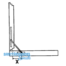 ffnungsbegrenzung m. Bremse, lang, 244 mm, Zinkdruckgu silberfrbig (52978)