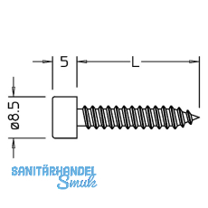Blechtreibschrauben ohne Dichtstck, 5,5 x 22 mm, Edelstahl