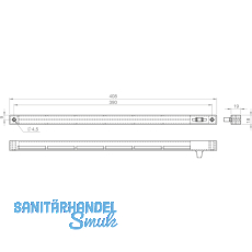 Reguliereinheit Fresh 42 innen, 408 x 22, Kunststoff wei RAL 9010
