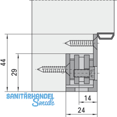 Aufnahmeelemente VX 7501-3D, Stahl verzinkt