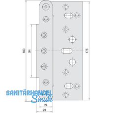 Aufnahmeelemente VX 7502-3D, Stahl verzinkt