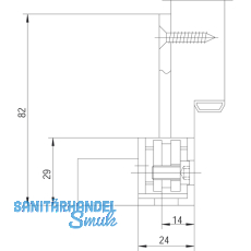 Aufnahmeelemente VX 7502-3D, Stahl verzinkt