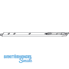 Innentrkantriegel 425 mm, Radius 8, Stahl silberfrbig (57916)