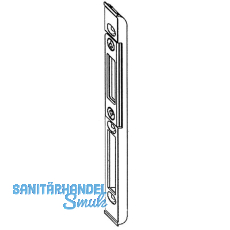 Fallenschlieteil fr MF, Falzluft 4 mm, Stahl verzinkt silberfrbig B 20