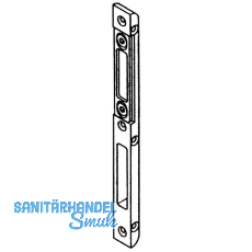 Schlieteil f. Bolzenverrieg. zu AS 2300 Falz 4 mm, Stulp 20 mm, verzinkt silber