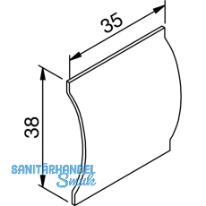 Klammernset fr T-Blende HELM GT-L 80, 1 GT = 4 Stck