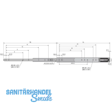 ACCURIDE 5321EC Kugelkfigfhrung - Vollauszug, L 450 mm Stahl chromatiert