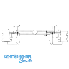 Sprossenkupplung z. Aufschrauben f. Sprossenkreuz,Kunststoff dunkelbraun (10992)