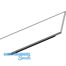 Profilabdeckung Einbau Profil MEC-2, 3000mm transparent