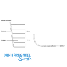 Smart Case Beschlag-Kassettenmodul, KB 900 mm, Aluminium natur eloxiert