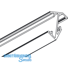 Aluminiumprofil MEC-3 schrg 3000 mm eloxiert