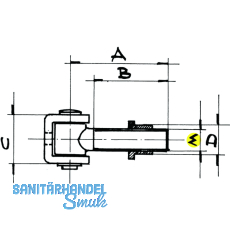 Anschweiband verstellbar, Typ C, Stahl blank/verzinkt M 24