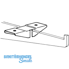 Aufsteckhalter 11612, beidseitig, Edelstahl rostfrei