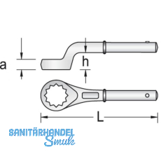 GEDORE Aufsteckringschlssel 2A 36 mm gekrpft