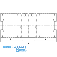 C 3000 Tischgestell Kabelkanal; L: 1890 mm; anthrazitgrau RAL 7016