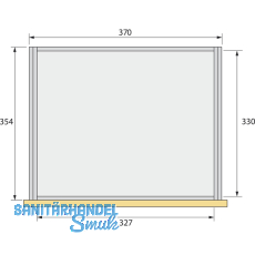 HETTICH SYSTEMA TOP 2000 Stahlschubkasten, EB 392 mm, Alu-Finish