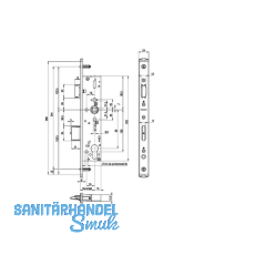 Fluchttrschloss 1827,Fallenfest.2-flg. Funkt. E/EN179/1125, DM 35, Edelstahl