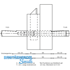 Drckerstift geteilt 78430, LI 30 x LA 70 mm, VK 9 mm, Stahl verzinkt