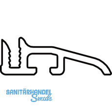 Auswärtsprofil Eifel T/TB 6000 mm, silber eloxiert Auswärtsprofil Eifel T/TB 6000 mm, silber eloxiert
