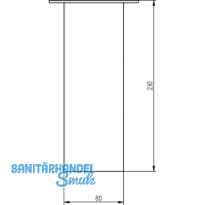 Barkonsole Jumbo, Hhe 170 mm, Aluminium Edelstahl Effekt
