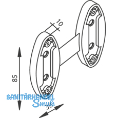 Distanzteile für Self System, Kunststoff schwarz Distanzteile für Self System, Kunststoff schwarz