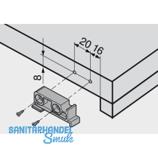 BLUM TANDEM/MOVENTOAufsteckhalter Tablarauszug, KS