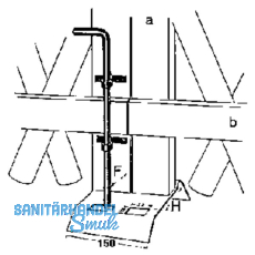 Bodenschieber 400 mm, Stahl verzinkt