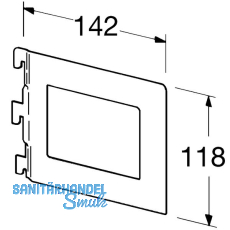Bcherbgel 10801, 142 x 118 mm, Stahl wei (hnlich RAL 9003)