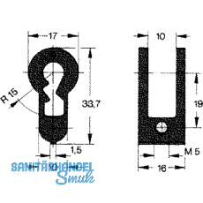 Buntbarteinsatz mit Schlssel und Schrauben