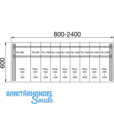 C 3000 Tischgestell rechtes Seitenteil C- Fu; H: 712mm; T:550mm; RAL 9006 Tiger