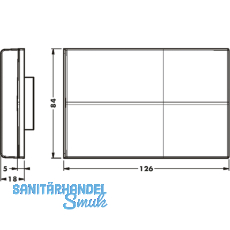 CAMAR 807XL RV Abdeckkappe zu Unterschrankaufhnger, Kunststoff wei