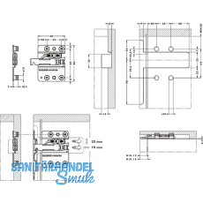 CAMAR 807RV Unterschrankaufhnger links, Stahl verzinkt