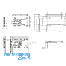 CAMAR 807XL RV Unterschrankaufhnger links, Stahl verzinkt
