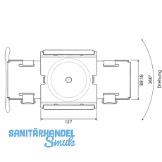 CPU-Halter Modell 005, Farbe schwarz