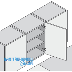 BLUM CLIP top 120 Scharnier, gerade, ohne Feder, Schrauben