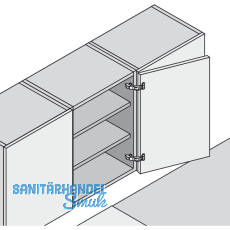 BLUM CLIP top Weitwinkelscharnier 170, 9,5mm gekrpft, INSERTA