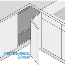 BLUM CLIP top Falttrscharnier 60, mit Feder, Schrauben