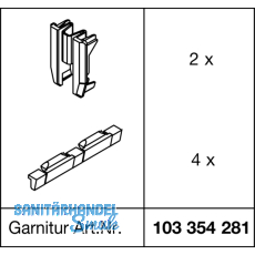 EKU CLIPO 35 G IS Endkappen Set, Kunststoff anthrazit