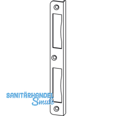 Winkelschlieblech 11.313, Falztiefe 24 mm, Messing vernickelt matt