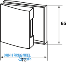 Gegenkasten Studio Arcos 24.220, Aluminium silber eloxiert