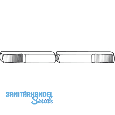 DORMA Drckerstift PR 120 FS - Vierkant 9 mm, geteilt, 70/70, Stahl verzinkt