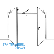 Schliefolgeregler DORMA SR 390 fr Stahltren, Stahl verzinkt
