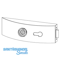 Schloss Studio Arcos PZ mit Wechsel, Glas 8 mm, silber eloxiert (24.202)