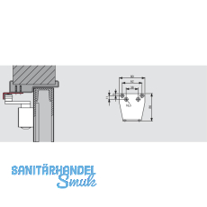 Befestigungswinkel TS 83/73V/59, silber