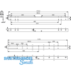 Sturzfutterwinkel DORMA G-SR-BG, silber