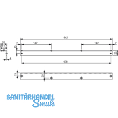 Sturzfutterwinkel DORMA G-N, silber