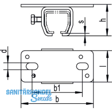 Deckenbefestigungsmuffe Helm Agrar 302
