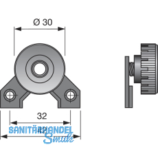 HETTICH Distanzhalter Verstellbar 15-25, Rcksprung der Rckwand mind. 15