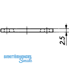 HEKNA Distanzplatte zu Kastenschloss 203 bei schlanken Tren, KS transparent